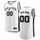 Men's San Antonio Spurs Fanatics Branded White Fast Break Custom Replica Jersey - Association Edition