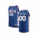 Youth Philadelphia 76ers Fanatics Branded Royal Fast Break Custom Replica Jersey - Icon Edition