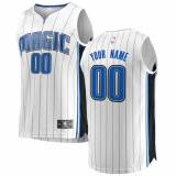 Men's Orlando Magic Fanatics Branded White Fast Break Custom Replica Jersey - Association Edition