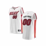 Youth Miami Heat Fanatics Branded White Fast Break Custom Replica Jersey - Association Edition