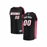 Youth Miami Heat Fanatics Branded Black Fast Break Custom Replica Jersey - Icon Edition