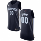 Men's Memphis Grizzlies Nike Navy Authentic Custom Jersey - Icon Edition