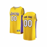 Youth Los Angeles Lakers Fanatics Branded Gold 2017/18 Fast Break Custom Replica Jersey - Icon Edition
