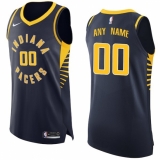 Men's Indiana Pacers Nike Navy Authentic Custom Jersey - Icon Edition