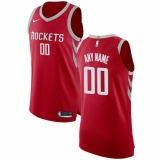 Men's Houston Rockets Nike Red Authentic Custom Jersey - Icon Edition