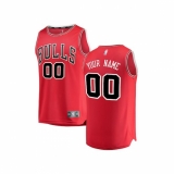 Youth Chicago Bulls Fanatics Branded Red Fast Break Custom Replica Jersey - Icon Edition