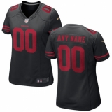 Women's San Francisco 49ers Nike Black Custom Game Jersey