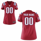 Women's New England Patriots Nike Red Custom Game Jersey