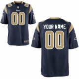 Youth Los Angeles Rams Nike Navy Custom Game Jerse
