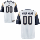 Nike Men's Los Angeles Rams Customized Game White Jersey