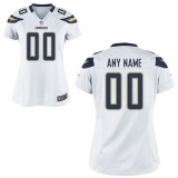WomenÕs Los Angeles Chargers Nike White Custom Game Jersey