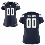 WomenÕs Los Angeles Chargers Nike Navy Blue Custom Game Jersey