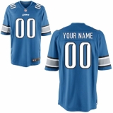 Youth Detroit Lions Nike Blue Custom Game Jersey