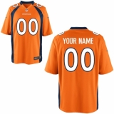 Men's Denver Broncos Nike Orange Custom Game Jersey