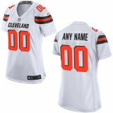 Nike Cleveland Browns Womens White Custom Game Jersey