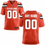 Men's Cleveland Browns Nike Orange Custom Alternate Elite Jersey