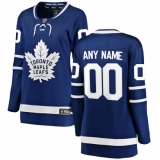 Women's Toronto Maple Leafs Fanatics Branded Blue Home Breakaway Custom Jersey
