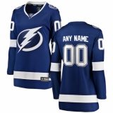Women's Tampa Bay Lightning Fanatics Branded Blue Home Breakaway Custom Jersey