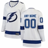 Women's Tampa Bay Lightning Fanatics Branded White Away Breakaway Custom Jersey