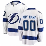 Men's Tampa Bay Lightning Fanatics Branded White Away Breakaway Custom Jersey