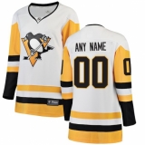 Women's Pittsburgh Penguins Fanatics Branded White Away Breakaway Custom Jersey