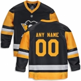 Youth Pittsburgh Penguins Fanatics Branded Black Home Replica Custom Jersey