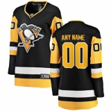 Women's Pittsburgh Penguins Fanatics Branded Black Home Breakaway Custom Jersey