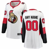 Women's Ottawa Senators Fanatics Branded White Away Breakaway Custom Jersey