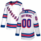 Men's New York Rangers adidas White Authentic Custom Jersey