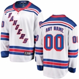 Men's New York Rangers Fanatics Branded White Away Breakaway Custom Jersey