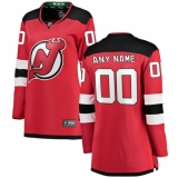 Women's New Jersey Devils Fanatics Branded Red Home Breakaway Custom Jersey