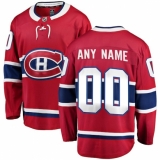 Men's Montreal Canadiens Fanatics Branded Red Home Breakaway Custom Jer