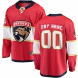 Men's Florida Panthers Fanatics Branded Red Home Breakaway Custom Jersey