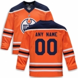 Youth Edmonton Oilers Fanatics Branded Orange Home Replica Custom Jersey