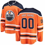 Men's Edmonton Oilers Fanatics Branded Orange Home Breakaway Custom Jersey