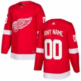 Men's Detroit Red Wings adidas Red Authentic Custom Jersey