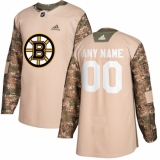 Men's Boston Bruins adidas Camo Veterans Day Custom Practice Jerseyy