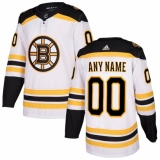 Men's Boston Bruins adidas White Authentic Custom Jerse