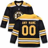 Youth Boston Bruins Fanatics Branded Black Home Replica Custom Jersey