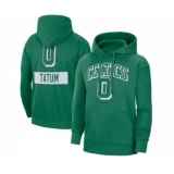 Men's Boston Celtics #0 Jayson Tatum Green Pullover Hoodie