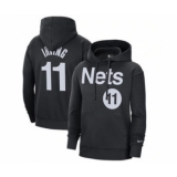 Men's Brooklyn Nets #11 Kyrie Irving 2021 Black Pullover Basketball Hoodie