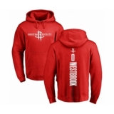 Basketball Houston Rockets #0 Russell Westbrook Red Backer Pullover Hoodie