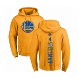 Basketball Golden State Warriors #4 Omari Spellman Gold One Color Backer Pullover Hoodie