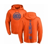 Basketball New York Knicks #6 Elfrid Payton Orange One Color Backer Pullover Hoodie