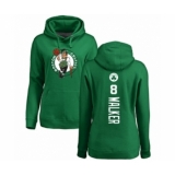 Basketball Women's Boston Celtics #8 Kemba Walker Kelly Green Backer Pullover Hoodie