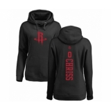 NBA Women's Nike Houston Rockets #0 Marquese Chriss Black One Color Backer Pullover Hoodie