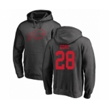 Football Buffalo Bills #28 Frank Gore Ash One Color Pullover Hoodie