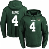 NFL Men's Nike Green Bay Packers #4 Brett Favre Green Name & Number Pullover Hoodie