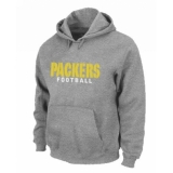 NFL Men's Nike Green Bay Packers Font Pullover Hoodie - Grey