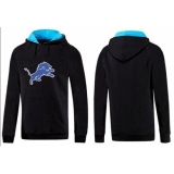 NFL Men's Nike Detroit Lions Logo Pullover Hoodie - Black/Blue
